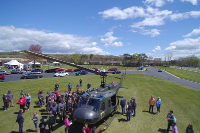 Overhead view of the Helicopter