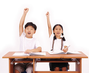 Children in Desks