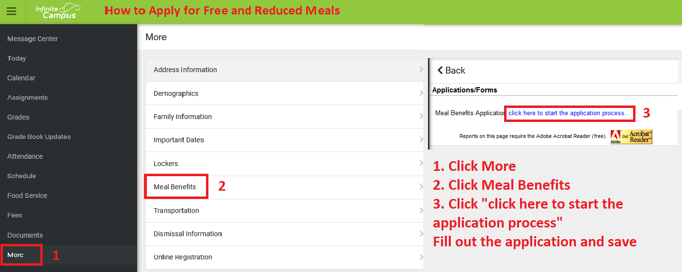 How to apply for free and reduced meals
